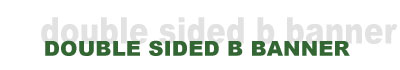 double sided b banner display stand