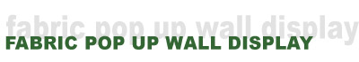 fabric pop up wall display stand