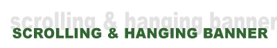 scrolling banner display stand & scrolling hanging banner display