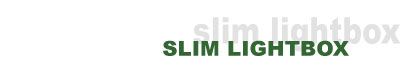 slim light box display