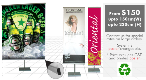 b banner displays stand