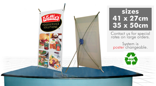 mini/baby x banner display stand