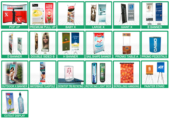 display stands hire