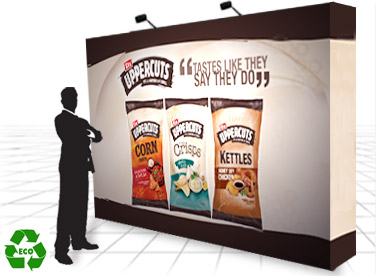 fabric pop up wall display stand