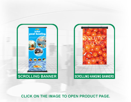 scrolling banner & scrolling hanging banner